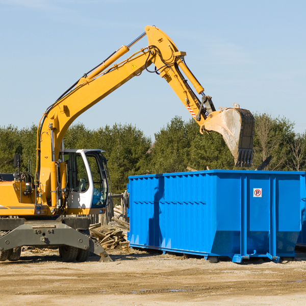 what kind of customer support is available for residential dumpster rentals in Lee Center